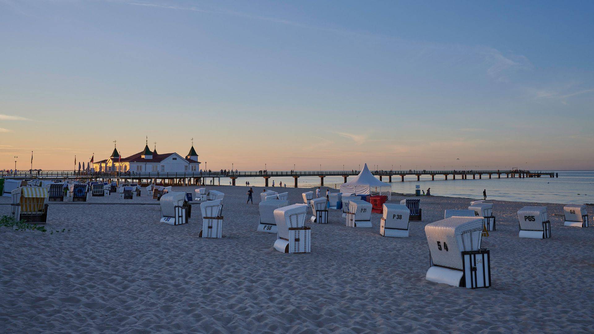 Strandkörbe am Ostseestrand auf Usedom
