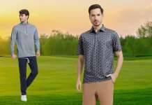 DTWOOO – Golf trifft auf Urban Sports Aesthetics und nachhaltige Innovation Zwei Golfer auf dem Grün tragen Golfmode von DTWOOO