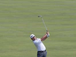Hideki Matsuyama bei Golfschwung