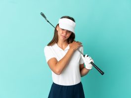 Schulter und Golfsport