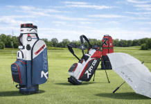 RYDZGEAR: Neue Golftaschen & Zubehör zum Start 2026 RYDZGEAR Produkte auf dem Golfplatz: Golf-Bags, Travel Cover und Regenschirm