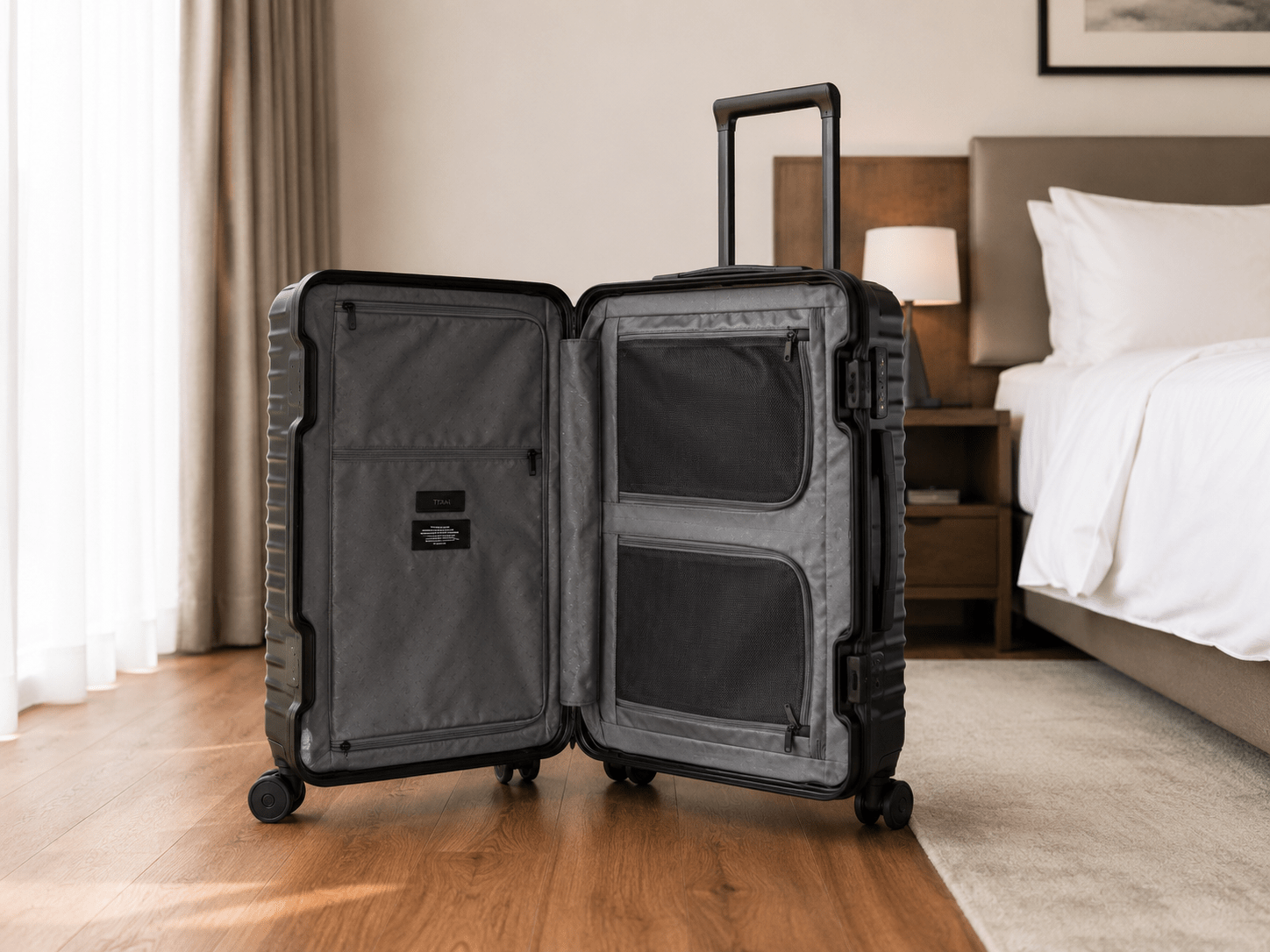 Innenraum des TITAN OVERSEAS M+ mit Packfächern